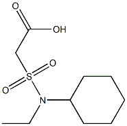 2-[cyclohexyl(ethyl)sulfamoyl]acetic acid Structure