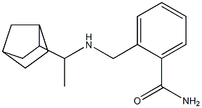 2-{[(1-{bicyclo[2.2.1]heptan-2-yl}ethyl)amino]methyl}benzamide Structure