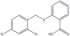 2-{[(2,4-dichlorophenyl)methyl]sulfanyl}benzoic acid Structure