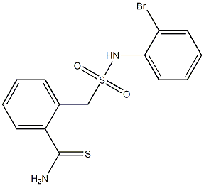 2-{[(2-bromophenyl)sulfamoyl]methyl}benzene-1-carbothioamide 구조식 이미지