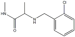 2-{[(2-chlorophenyl)methyl]amino}-N-methylpropanamide Structure