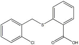 2-{[(2-chlorophenyl)methyl]sulfanyl}benzoic acid 구조식 이미지