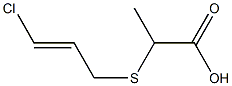 2-{[(2E)-3-chloroprop-2-enyl]thio}propanoic acid Structure