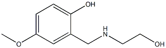 2-{[(2-hydroxyethyl)amino]methyl}-4-methoxyphenol Structure