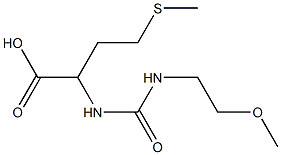 2-{[(2-methoxyethyl)carbamoyl]amino}-4-(methylsulfanyl)butanoic acid 구조식 이미지