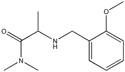 2-{[(2-methoxyphenyl)methyl]amino}-N,N-dimethylpropanamide Structure