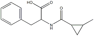 2-{[(2-methylcyclopropyl)carbonyl]amino}-3-phenylpropanoic acid Structure