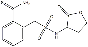 2-{[(2-oxooxolan-3-yl)sulfamoyl]methyl}benzene-1-carbothioamide 구조식 이미지