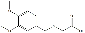 2-{[(3,4-dimethoxyphenyl)methyl]sulfanyl}acetic acid Structure