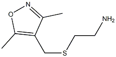 2-{[(3,5-dimethyl-1,2-oxazol-4-yl)methyl]sulfanyl}ethan-1-amine 구조식 이미지