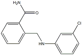 2-{[(3-chlorophenyl)amino]methyl}benzamide 구조식 이미지