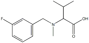 2-{[(3-fluorophenyl)methyl](methyl)amino}-3-methylbutanoic acid Structure