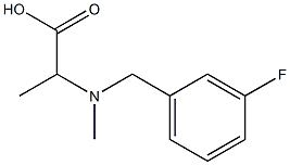 2-{[(3-fluorophenyl)methyl](methyl)amino}propanoic acid 구조식 이미지