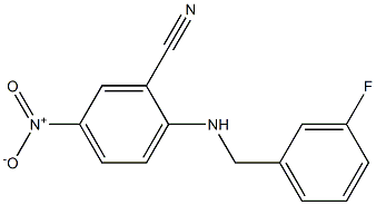 2-{[(3-fluorophenyl)methyl]amino}-5-nitrobenzonitrile Structure