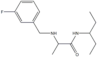 2-{[(3-fluorophenyl)methyl]amino}-N-(pentan-3-yl)propanamide Structure