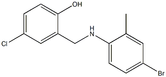2-{[(4-bromo-2-methylphenyl)amino]methyl}-4-chlorophenol Structure