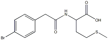 2-{[(4-bromophenyl)acetyl]amino}-4-(methylthio)butanoic acid Structure