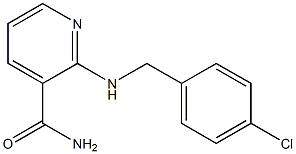 2-{[(4-chlorophenyl)methyl]amino}pyridine-3-carboxamide Structure