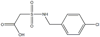 2-{[(4-chlorophenyl)methyl]sulfamoyl}acetic acid Structure