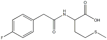 2-{[(4-fluorophenyl)acetyl]amino}-4-(methylthio)butanoic acid Structure