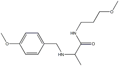 2-{[(4-methoxyphenyl)methyl]amino}-N-(3-methoxypropyl)propanamide Structure