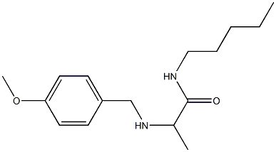 2-{[(4-methoxyphenyl)methyl]amino}-N-pentylpropanamide 구조식 이미지