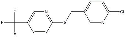 2-{[(6-chloropyridin-3-yl)methyl]sulfanyl}-5-(trifluoromethyl)pyridine 구조식 이미지