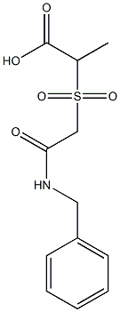 2-{[(benzylcarbamoyl)methane]sulfonyl}propanoic acid 구조식 이미지