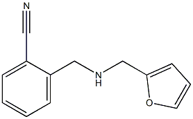 2-{[(furan-2-ylmethyl)amino]methyl}benzonitrile Structure