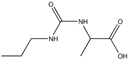 2-{[(propylamino)carbonyl]amino}propanoic acid Structure