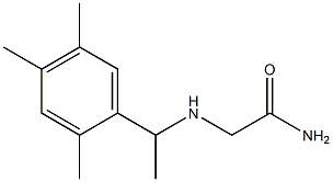 2-{[1-(2,4,5-trimethylphenyl)ethyl]amino}acetamide Structure