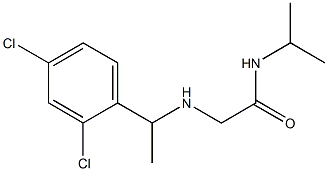 2-{[1-(2,4-dichlorophenyl)ethyl]amino}-N-(propan-2-yl)acetamide Structure