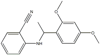 2-{[1-(2,4-dimethoxyphenyl)ethyl]amino}benzonitrile 구조식 이미지