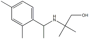 2-{[1-(2,4-dimethylphenyl)ethyl]amino}-2-methylpropan-1-ol 구조식 이미지