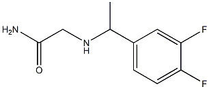 2-{[1-(3,4-difluorophenyl)ethyl]amino}acetamide Structure