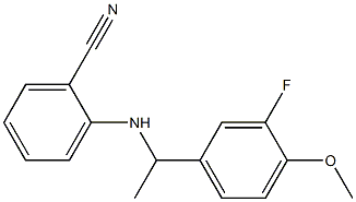 2-{[1-(3-fluoro-4-methoxyphenyl)ethyl]amino}benzonitrile Structure