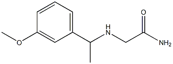 2-{[1-(3-methoxyphenyl)ethyl]amino}acetamide 구조식 이미지