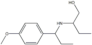 2-{[1-(4-methoxyphenyl)propyl]amino}butan-1-ol 구조식 이미지