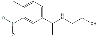 2-{[1-(4-methyl-3-nitrophenyl)ethyl]amino}ethan-1-ol Structure