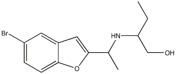 2-{[1-(5-bromo-1-benzofuran-2-yl)ethyl]amino}butan-1-ol Structure