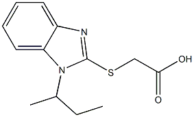 2-{[1-(butan-2-yl)-1H-1,3-benzodiazol-2-yl]sulfanyl}acetic acid Structure