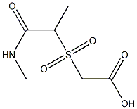 2-{[1-(methylcarbamoyl)ethane]sulfonyl}acetic acid Structure