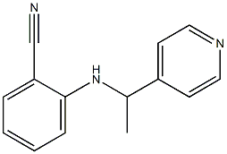 2-{[1-(pyridin-4-yl)ethyl]amino}benzonitrile Structure