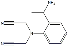 2-{[2-(1-aminoethyl)phenyl](cyanomethyl)amino}acetonitrile Structure