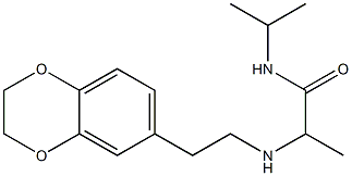 2-{[2-(2,3-dihydro-1,4-benzodioxin-6-yl)ethyl]amino}-N-(propan-2-yl)propanamide Structure