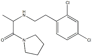 2-{[2-(2,4-dichlorophenyl)ethyl]amino}-1-(pyrrolidin-1-yl)propan-1-one Structure
