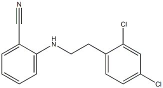 2-{[2-(2,4-dichlorophenyl)ethyl]amino}benzonitrile 구조식 이미지