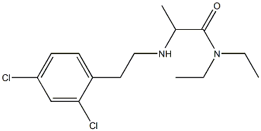 2-{[2-(2,4-dichlorophenyl)ethyl]amino}-N,N-diethylpropanamide 구조식 이미지
