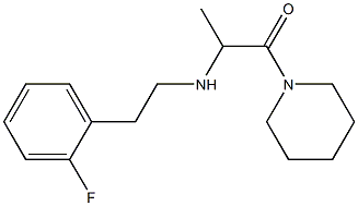 2-{[2-(2-fluorophenyl)ethyl]amino}-1-(piperidin-1-yl)propan-1-one Structure