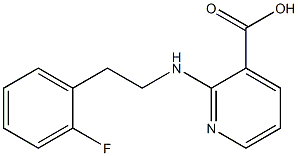 2-{[2-(2-fluorophenyl)ethyl]amino}pyridine-3-carboxylic acid 구조식 이미지